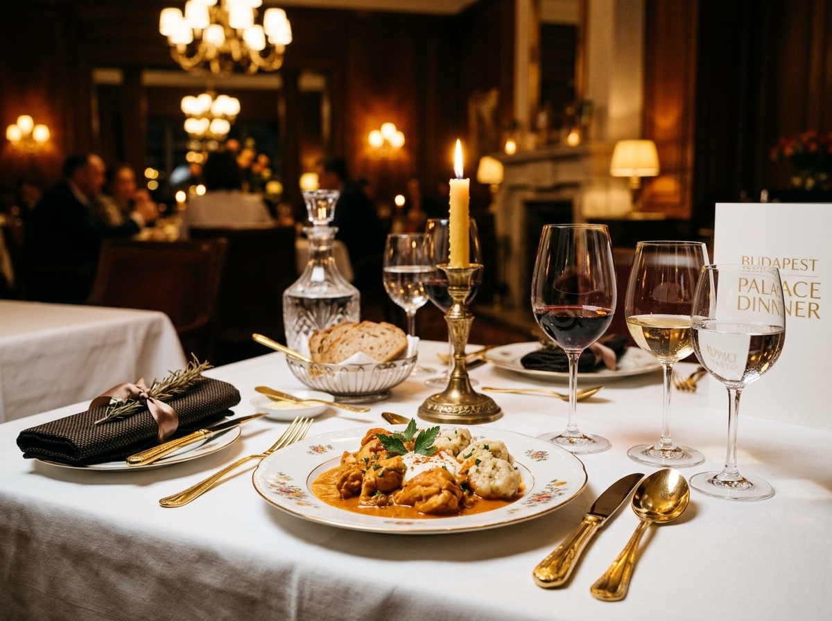 Elegáns terítés — fine dining